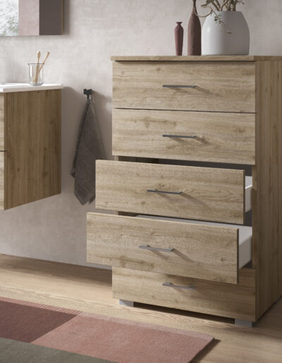 Cassettiera in Rovere Naturale